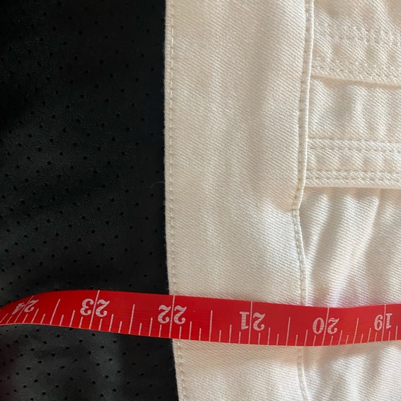 Chico's White Jean Jacket Fitted Stretch Denim - Picture 9 of 11